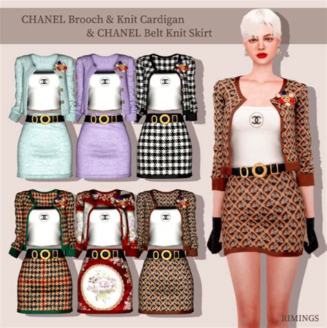 chanel outfits sims 4|chanel sims 4 cc decor.